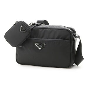 Prada Vela Shoulder Bag Black
